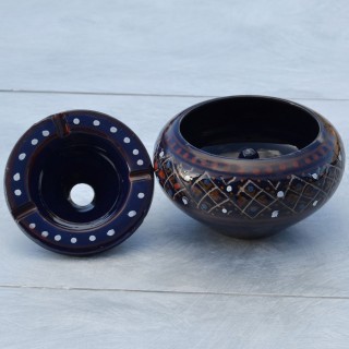 Cendrier anti fumée Marrakech Bleu nuit- Moyen modèle