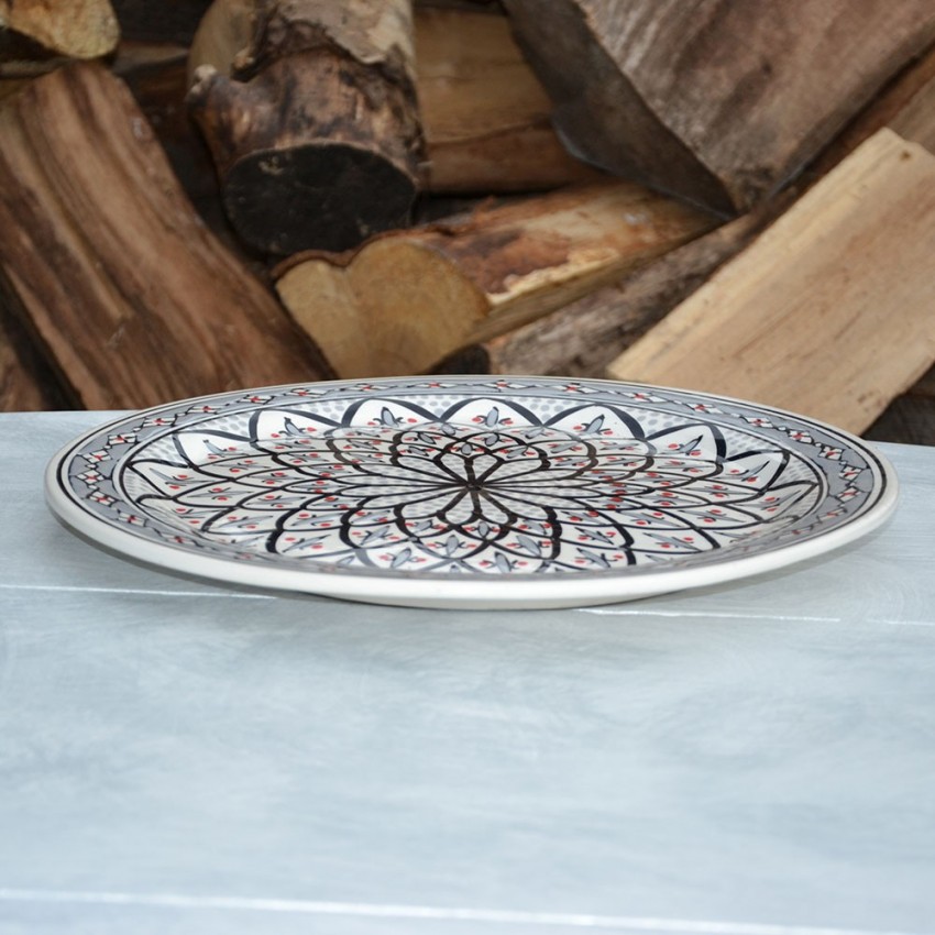 Service à dessert Bakir gris - 6 pers