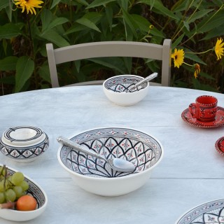 Service à salade de fruits Bakir gris - 12 pers