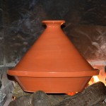 Tajine en terre cuite traditionnel - D 27 cm