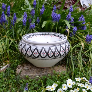 Cendrier marocain Bakir gris - Très Grand modèle