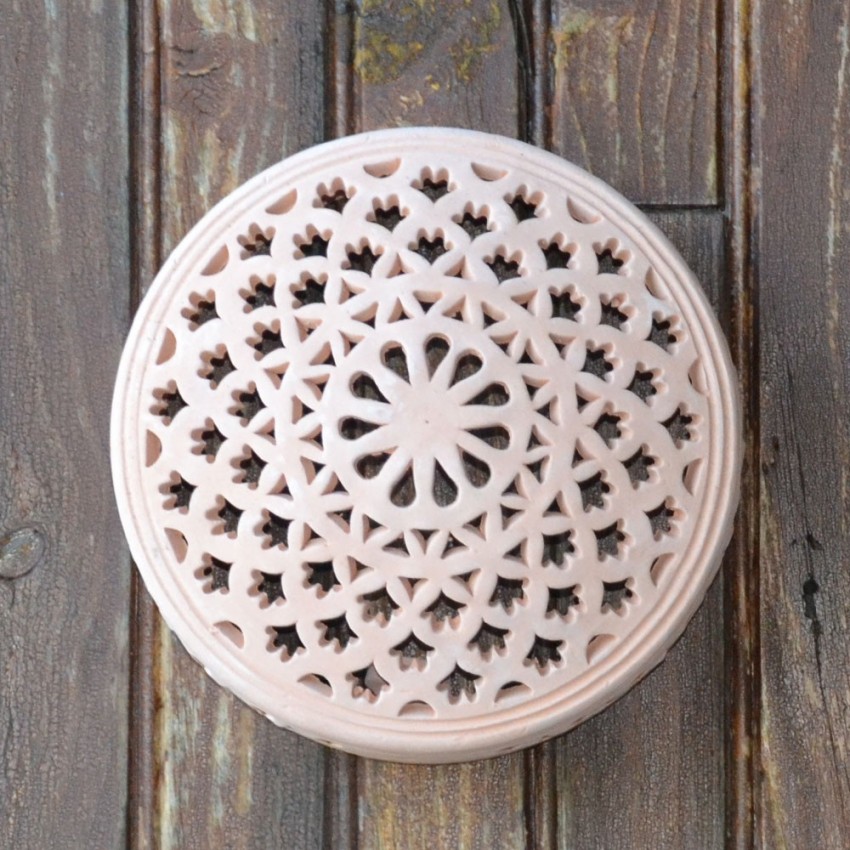 Applique Murale Ronde en Terre Cuite