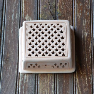 Applique Murale Carrée en Terre Cuite