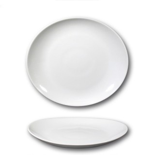 Assiette à steak porcelaine blanche - D 27,5 cm - Tivoli