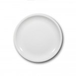 Lot de 6 assiette plate porcelaine blanche - D 27 cm - Roma