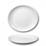 Lot de 6 assiettes à steak porcelaine blanche - D 27,5 cm - Tivoli