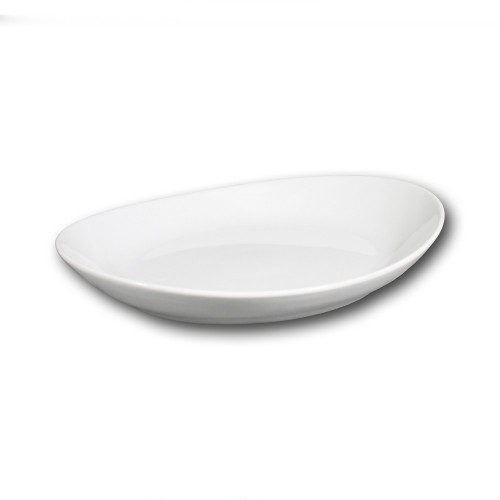 Assiette gondole porcelaine blanche - L 26 cm - Tivoli
