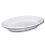 Plat ovale porcelaine blanche - L 42 cm - Tivoli