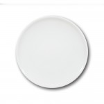 Lot de 6 assiette plate porcelaine blanche - D 28 cm - Siviglia