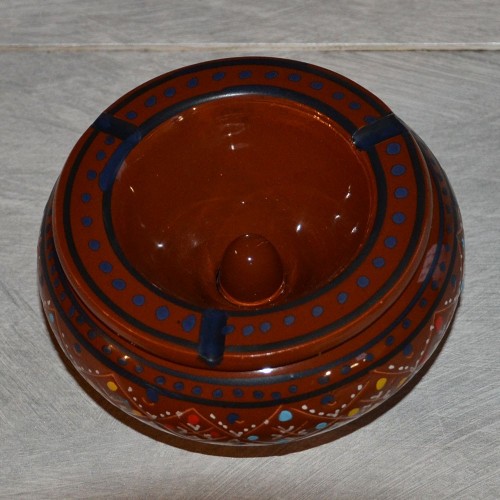 Cendrier anti fumée Marrakech marron- Moyen modèle 2