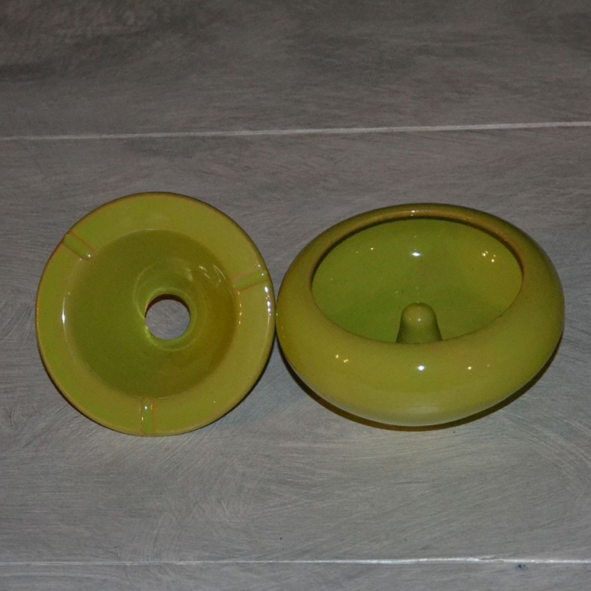 Cendrier Tunisien Uni vert - Moyen modèle