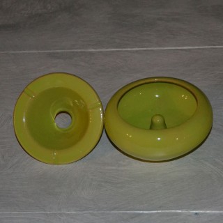 Cendrier Tunisien Uni vert - Moyen modèle