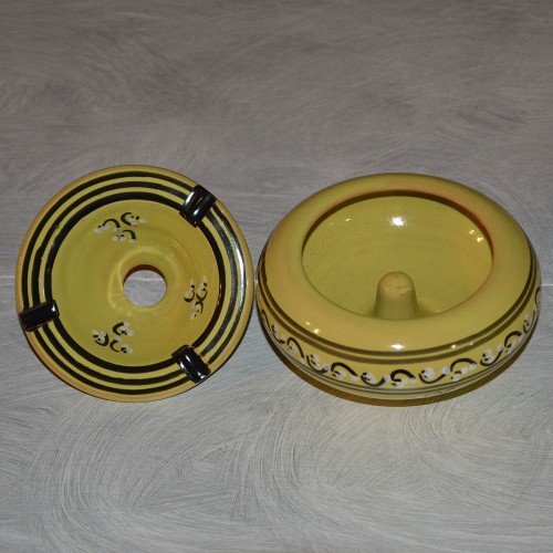 Cendrier marocain Tatoué vert anis - Moyen modèle 2