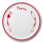 Lot 6 assiette à pizza Rouge - D 31 cm - Napoli