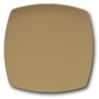 Assiette présentation porcelaine couleur Marron - L 31 cm - Tokio